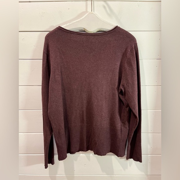 💜 SOYACONCEPT – Plum Buttoned Cardigan (Size XXL) - Picture 7 of 12